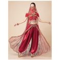 thumbnail image 1 of Princess Jasmine Cosplay For Women Indian Belly Dance Arabian Princess Halloween Carnival Costume Set zhangyuxiang LED, 1 of 2