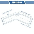 thumbnail image 3 of Unique Bargains 1 Pcs 32-35mm 1.26"-1.38" ID 102mm 4.02" Length 45° Black Car Silicone Hose, 3 of 7