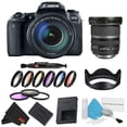 thumbnail image 1 of Canon EOS 77D Appareil Photo Reflex Numérique avec Objectif 18-135mm Ensemble avec Kit de Filtres 9 Pcs + Objectif 10-22mm Bonus (Modèle Intl), 1 of 5