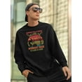 thumbnail image 2 of Midnight Hour Close At Hand Sweatshirt Men -Image by Shutterstock, Male 5X-Large, 2 of 4
