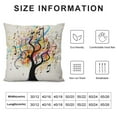 thumbnail image 5 of JEUXUS  Tree Square Pillow Cushion Cover,Abstract Music Notes Tree  Cushion Covers Home Decorative Throw Pillowcases, 5 of 5
