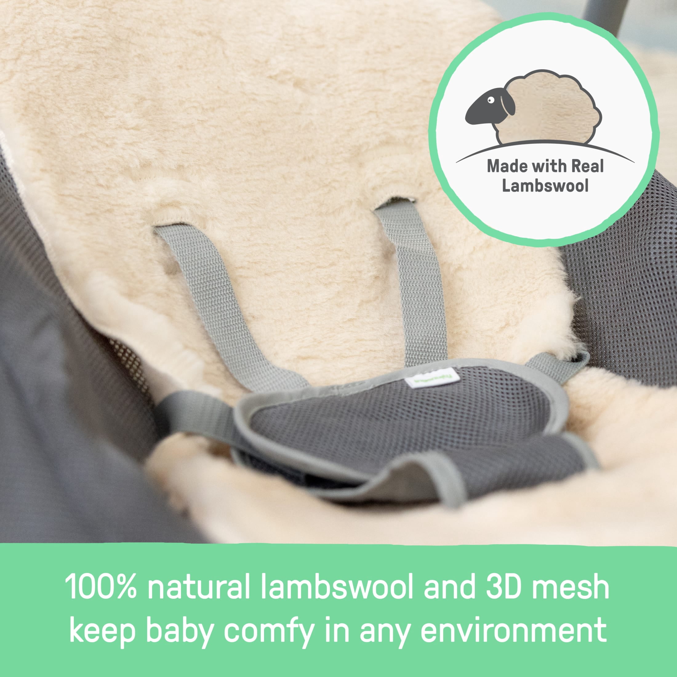 Ingenuity Every Season Swing and Go Portable Swing, Grey, Infants Ages 0-9 Months, Wesley
