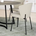 thumbnail image 6 of Amisco Camilla Dining Chair - Cream Bouclé Polyester / Black Metal, 6 of 9