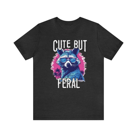 Cute But Feral Raccoon Unisex Animal Shirt