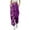 Purple, variant on Halloween Sweatpants for Women Baggy Skeleton Pumpkin Print Open Bottom High Waist Joggers Athletic Gym Sweat Casual Pants Purple XXXL