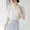 *White, variant on ClodeEU Women's V Neck Blouse ,Short Sleeve Work Shirts , Business Casual Summer Tops Green,Womens Plus S