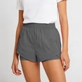 thumbnail image 4 of GUACER 2-in-1 Running Shorts for Women with Zipper Pockets, Elastic Waist Workout Athletic Shorts for Gym Sports, 4 of 4
