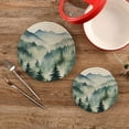 thumbnail image 2 of Coolnut Ink Mountain Landscape Trivets Pot Holders Set of 2 Potholders for Kitchens Pure Cotton Thread Weave Trivets,Hot Pads for Kitchens,Coasters,Placemats,Spoon Rest for Cooking Home Decor, 2 of 7