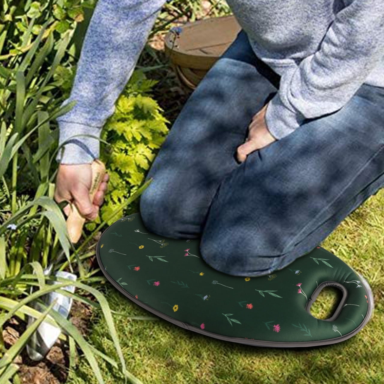 Garden Kneel Pad Thick Memory Foam Kneeling Floral Design