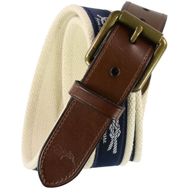 Cinturón tejido náutico Ralph Lauren para hombre azul talla única