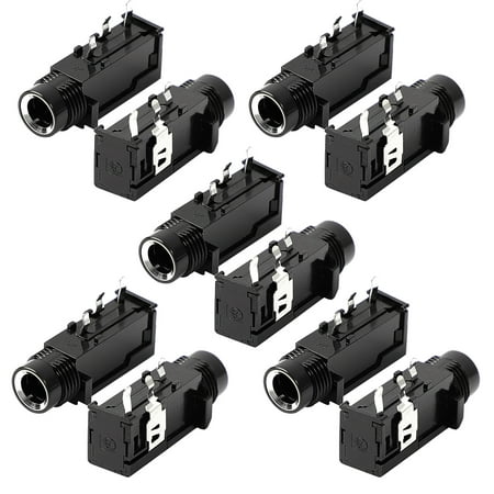 10 Pcs 1/4  6.35mm Headphone Mono Jack 3 Pins PCB Panel Mount Socket Connectors price history on PriceWatchPro