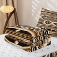 thumbnail image 6 of Homewish Aztec Geometric Rhombus Zipper Twin Comforter Sets with Fitted Sheet and 2 Pillowcases,Vintage Brown Boho Zipper Bedding Set,Reversible,4pcs, 6 of 8