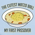 thumbnail image 2 of CafePress - Matzo Ball My First Passover Baby Light Bodysuit - Baby Light Bodysuit, Size Newborn - 24 Months, 2 of 4