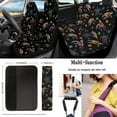 thumbnail image 2 of KUIFORTI Ocean Turtle 15 PCS Car Seat Cover Set Car Seat Cover Steering Wheel Cover Seat belt Cover Pad Cup Coasters Car Garbage Bag Car Storage Box Rear View Mirror Cover Keychain, 2 of 5