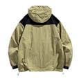 thumbnail image 3 of safuny Hooded Jacket Outdoor for Men Clearance Thin Jacket Sports Windbreaker Hooded Jacket Christmas Long Sleeve Casual Outwear Work Sports Yellow XXXL, 3 of 3