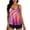 B Purple, variant on VEKDONE Two Piece Swimsuits for Women Plus Tankini Tummy Control Bathing Suit Ruffles Tankini Top with Bikini Bottoms Black,XXXXXL