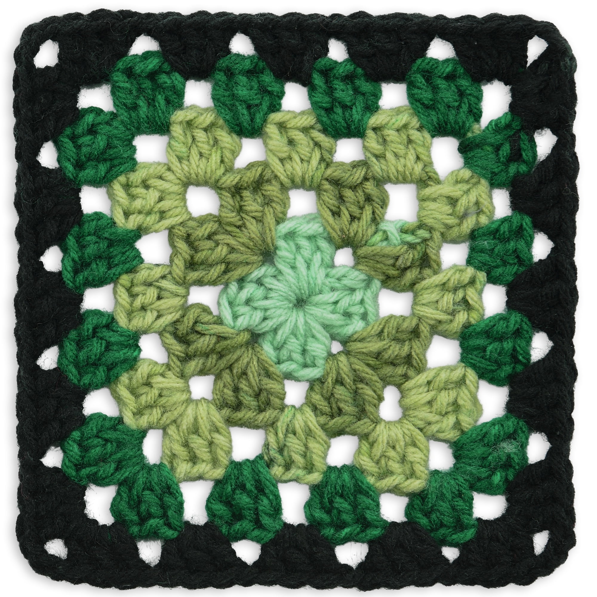 Red Heart® Granny Square™ #4 Med Acrylic Yarn, Blk-verdant vine 250g 417yd (3Pk)