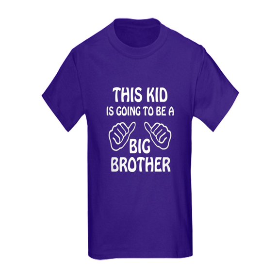 CafePress - Big Brother Thumbs T Shirt - Kids Dark T-Shirt