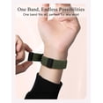 thumbnail image 5 of Wearlizer 3 Pack Magnetic Stretchy Bands Compatible with Samsung Galaxy Watch 7/6/5/4/FE/Active 2 40mm 44mm, 20mm Elastic Nylon Braided Sport Loop Strap with Magnetic Clasp for Watch 6 Classic/5 Pro, 5 of 7