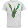 Mardi Gras Crawfish Short Sleeve Graphic T-Shirt For Men White Cotton Tee