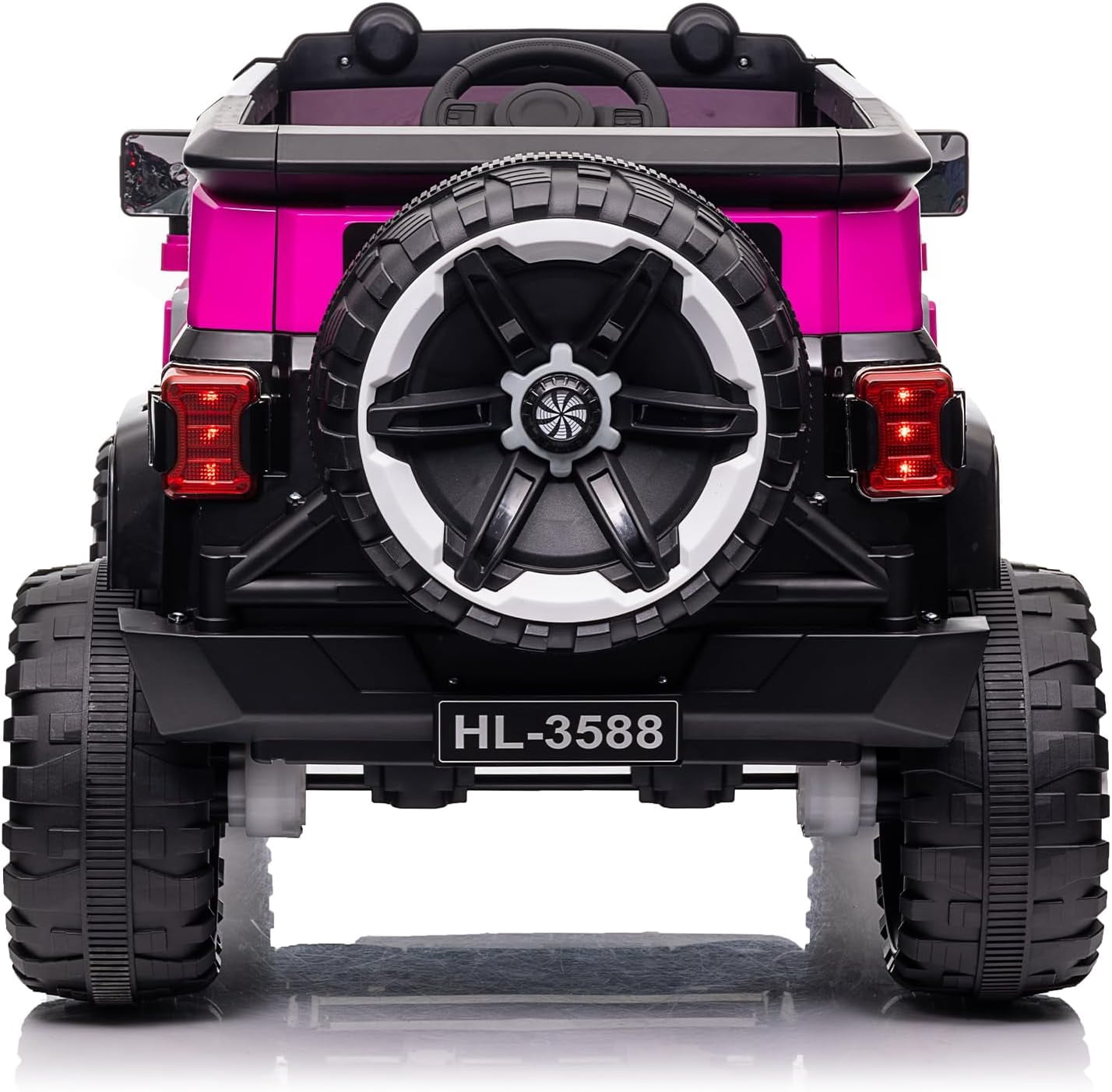 EastVita 12V Ride on Car FL-3588 Off-Road Vehicle Ride on Toy 25W*2 4 Wheeler Battery Powered Quad Toy Vehicle with Remote Control /MP3/ Suspension System /LED Lights/Off-Road Tires/etc