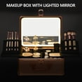 thumbnail image 2 of Estuche de maquillaje GALHUBIS con espejo iluminado y soporte para brochas, 2 of 8