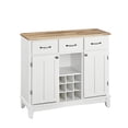 thumbnail image 1 of Homestyles Buffet de Buffets en Bois Blanc Cassé, 1 of 22