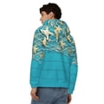 thumbnail image 4 of Naloa Seashells And Fishing Net On Blue Wooden Table Men’s Hoodies, Zip up Hoodie, Sweatshirts,Hoodies for Men Sizes S-3XL-Large, 4 of 5