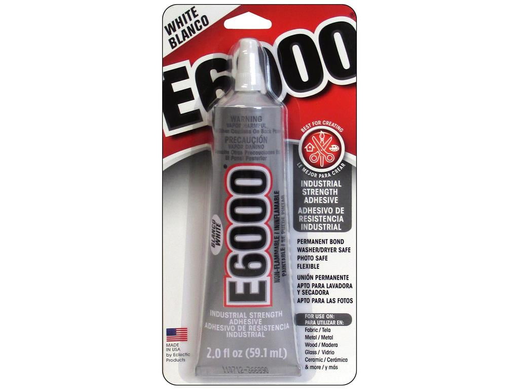 Eclectic E6000 Industrial Strength Adhesive, White - 2 fl. oz