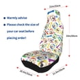 thumbnail image 4 of Honeii Cartoon Labrador Retriever Print Car Seat Covers 2 Pieces, Full Set Universal Seat Covers for Cars, Waterproof Auto Seat Protectors, 4 of 7