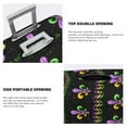 thumbnail image 5 of Easygdp Mardi Gras Fleur de Lis Print Elastic and Washable Suitcase Protective Cover with Hidden Zipper Fits 18-32 inch Luggage -Large, 5 of 9