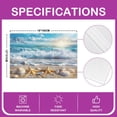thumbnail image 3 of Erosebridal Sealife Strafish Seashell Placemats Set of 4 12"x18",Beach Waves Place Mats Set of 4 for in Door Dinning,Tropical Theme Room Decor, 3 of 4