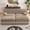 Camel, variant on 76" Velvet Chesterfield Loveseat Sofa, Button Tufted Design, Tassel Fringe Skirt, Easy to Assemble