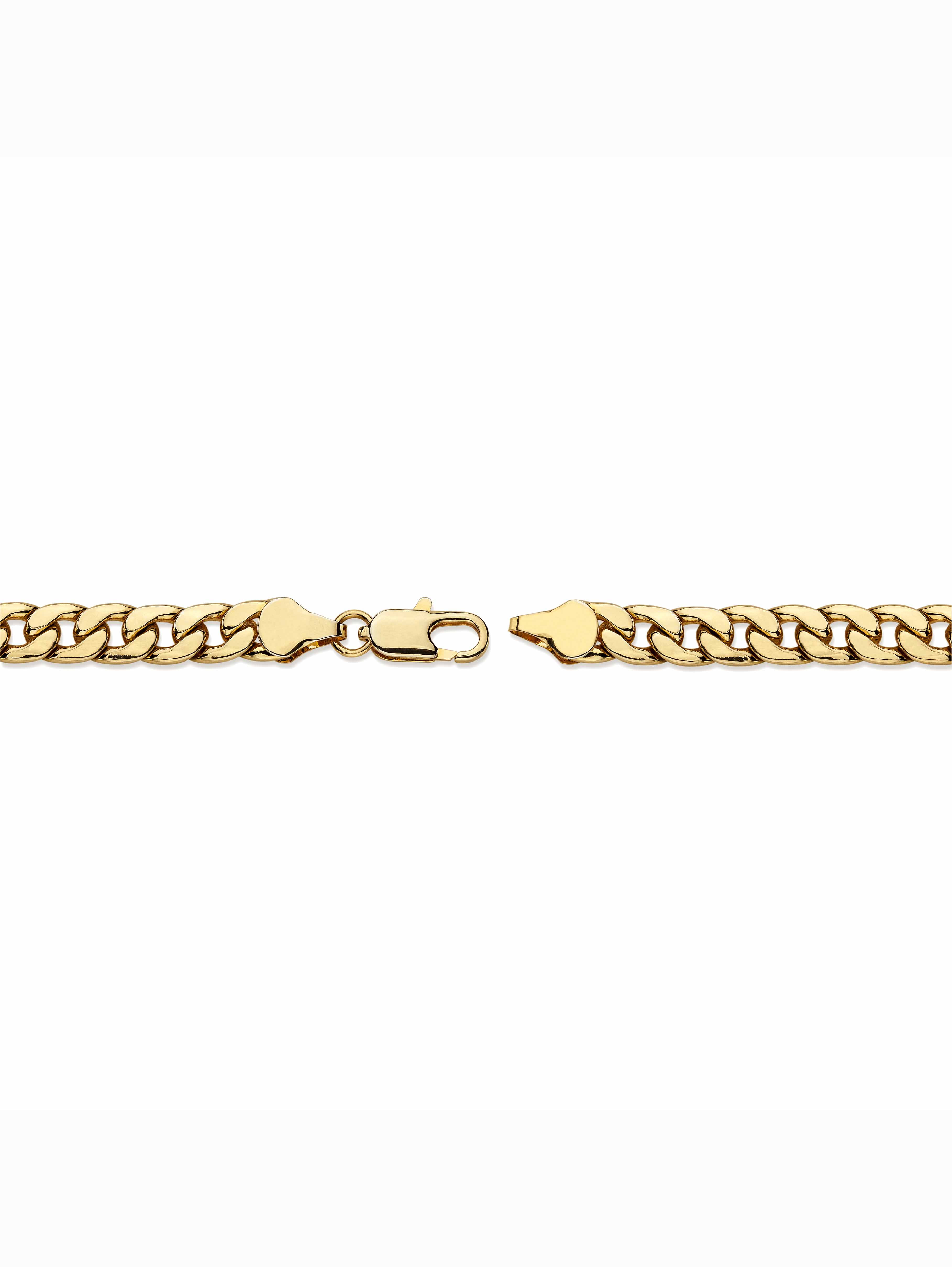 PalmBeach Jewelry Men's Curb-Link Chain Necklace Gold Ion-Plated 20" (5.5mm)