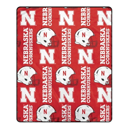 Pegasus Nebraska Huskers 50" x 60" Homefield Stacked Logos Ultra Soft Blanket