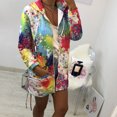 thumbnail image 1 of Pntutb Moda Mujer Tie Dyeing Print Coat Outwear Sudadera Con Capucha Chaqueta Abrigo Tops Liquidación Pntutb Pntutb-432, 1 of 7