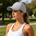 thumbnail image 6 of Puntoco Hat for Womens Women's High Ponytail Baseball Cap, Quick Dry Breathable Mesh Back Adjustable Hat for Outdoor Sports, 6 of 9