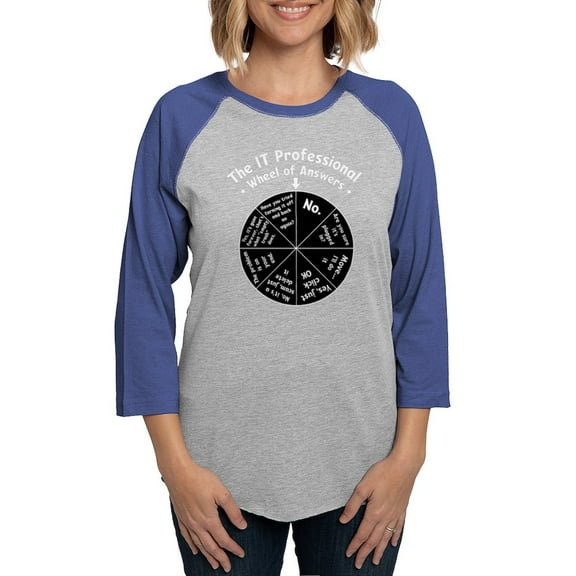 CafePress - IT Response Wheel - Womens Baseball Tee