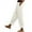 White, variant on Frostluinai Harem Pants Women Wide Leg Elastic Waisted Casual Capris Solid Color Soft Comfy Cropped Pants wigh Pockets Lightweight Capris