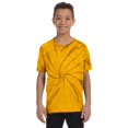 thumbnail image 1 of Colortone Youth & Adult Tie Dye T-Shirt Medium Spider Gold, 1 of 4