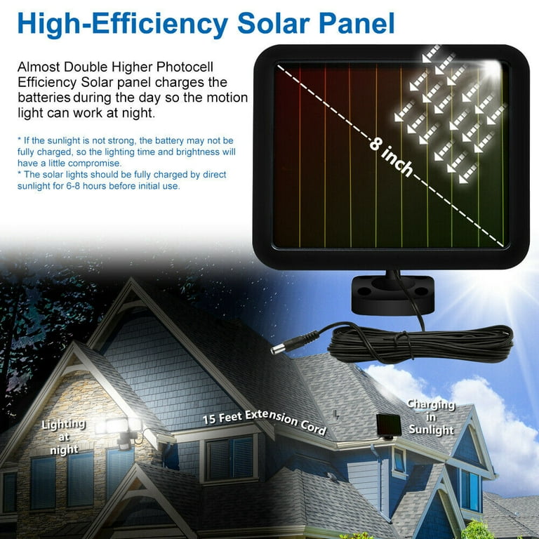 Costech Solar Lights Outdoor, Super Bright LED 1500-Lumen 6000K Triple Head Motion Sensor Lamp, Adjustable Wide Angle Illumination, IP65 Waterproof Security Lighting (Black) Costech Solar Lights Outdoor, Super Bright LED 1500-Lumen 6000K Triple Head Motion Sensor Lamp, Adjustable Wide Angle Illumination, IP65 Waterproof Security Lighting (Black)
