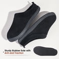 thumbnail image 6 of HomeTop Men's Coral Fleece Comfort Slip On Slippers Closed Toe House Shoes, 6 of 9