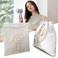 thumbnail image 1 of mtvxesu Leather Hair Dryer Dustproof Storage Drawstring Bag for Travel, 2 Sizes, 1 Piece, 1 of 3