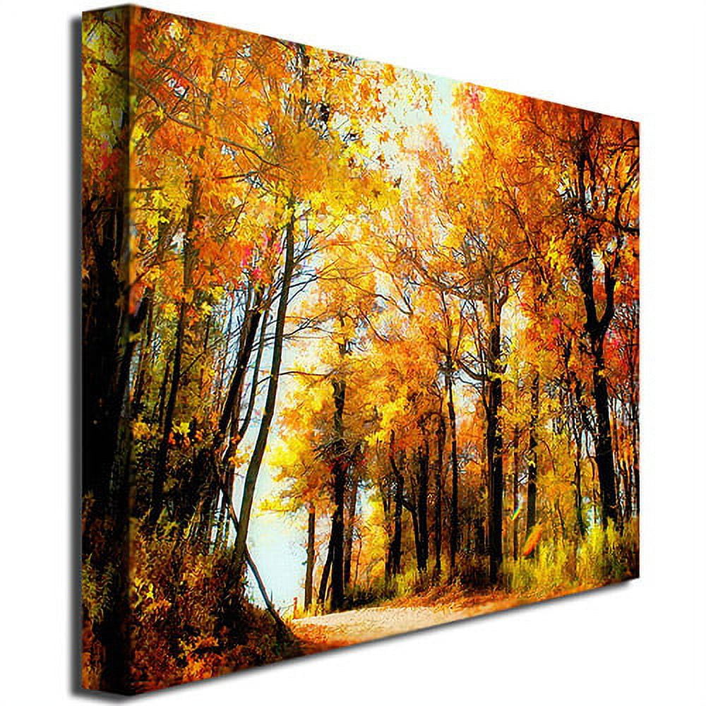 Trademark Fine Art "Fall Scene" Canvas Art by Lois Bryan