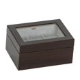 thumbnail image 1 of Granby Verre Haut Boîte de Montre en Bois en Finition Acajou, 1 of 1