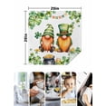 thumbnail image 4 of St. Patrick's Day Cloth Napkins Set of 6 Reusable Dinner Napkins, Green Gnomes Lucky Shamrocks Flags Cocktail Napkin Washable Table Napkins for Wedding/Holiday Party/Baby Shower 20"x20", 4 of 7