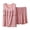 Pink, variant on ROHUUQUE Women's Pajama Set Solid Cotton Tank Top & Shorts 2 Piece Sleeveless Loungewear