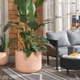 thumbnail image 2 of Safavieh 22.83" x 22.83" x 18.11" Round Terracotta Ficonstone/Cement Plant Pot, 2 of 7
