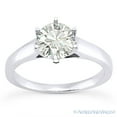thumbnail image 2 of Round Cut Forever ONE Moissanite 6-Prong Trellis Solitaire Engagement Ring in 14k White Gold, 2 of 4