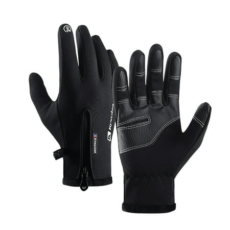 

Unisex Winter Warm Waterproof Gloves Outdoor Cycling Zipper Touch-Screen Gloves